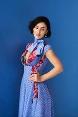 Nayomi Dress - Fern Blue