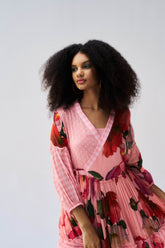 Cecily Wrap Dress - Peach