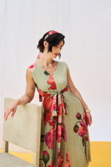 Lilith Dress - Moss Green