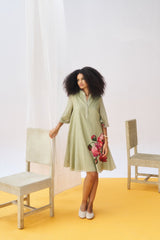 Linda Dress - Moss Green