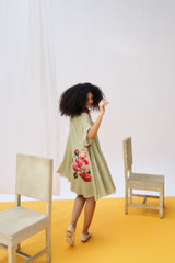 Linda Dress - Moss Green