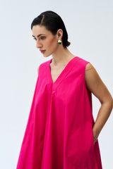 Nadia Dress - Hot Pink