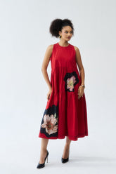 Nylah Dress - Deep Rust