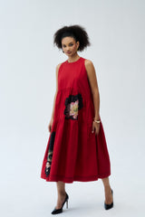 Nylah Dress - Deep Rust