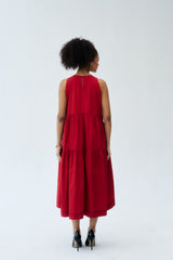 Nylah Dress - Deep Rust