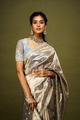 Eesha saree set - Grey RTS