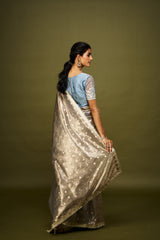 Eesha saree set - Grey RTS