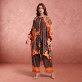Takshi Kurtha Set- Charcoal Brown