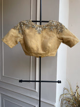 Gold Tissue Embroidered Blouse
