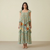 Arnica Layered Dress- Sage Mint