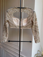 Hand Embroidered Blouse - Ivory