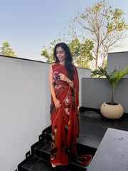 Shilo Saree set – Red