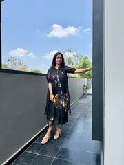 Gemma Two layer dress – Bottle green