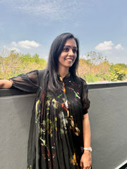 Gemma Two layer dress – Bottle green