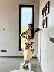 Esme Kurtha set – Beige