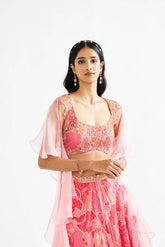 Mahira Pink Lehenga Set with Dupatta