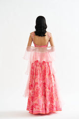 Mahira Pink Lehenga Set with Dupatta RTS