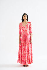 Viha Pink Printed Dress (Copy)