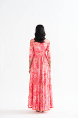 Viha Pink Printed Dress (Copy)