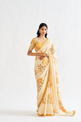 Prisha Printed Saree with Blouse