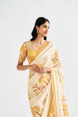 Prisha Printed Saree with Blouse