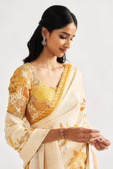 Prisha Printed Saree with Blouse