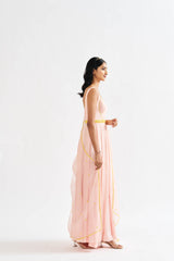 Niara Peach Dress with Dupatta