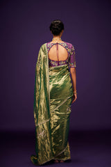 Sarovara Tissue Saree and Blouse Set