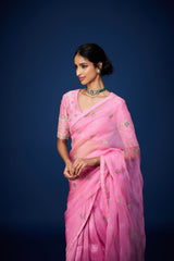 Sumaya Embroidery Saree and Blouse Set RTS