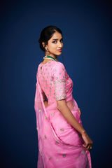 Sumaya Embroidery Saree and Blouse Set RTS