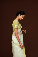 Nilaa Organza Saree and Blouse Set