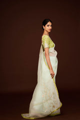 Nilaa Organza Saree and Blouse Set