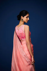 Kusuma Embroidered Saree and Blouse