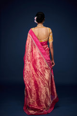 Mrudula Tissue Embroidered Saree and Blouse Set