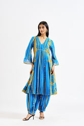 Indie Kurtha set - Blue