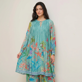 Olivia Kurtha Set-Sea Green