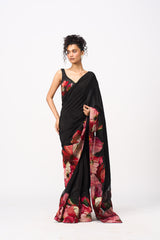 Kashia Saree Set- Black