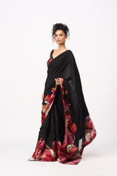 Kashia Saree Set- Black