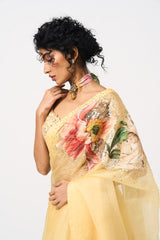 Shia Saree Set- Yellow