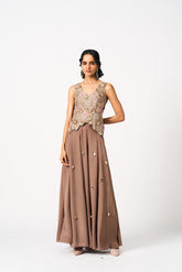 Traya 2 Piece Set- Brown