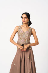 Traya 2 Piece Set- Brown