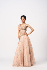 Arushi Lehenga Set -Peach