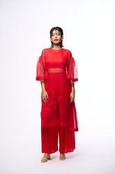 Daisy Co-Ord Set - Red