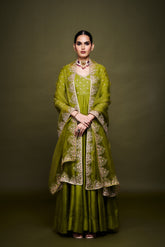 Zainab Green Anarkali with Dupatta