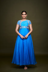 Nida Blue Anarkali
