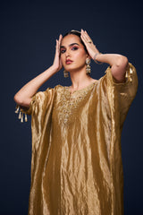 Noor Mustard Gold Kaftan Set