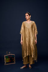 Noor Mustard Gold Kaftan Set