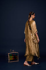 Noor Mustard Gold Kaftan Set