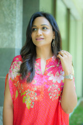 Aloka top and pant set- Red RTS