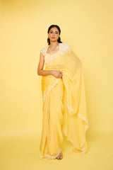CLEOPATRA SAREE - CANARY
